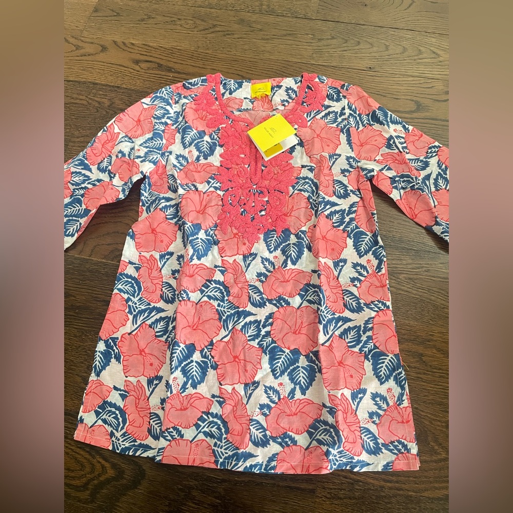 Roberta Roller Rabbit Girl's Lamarsa Inez Tunic 10 Years Rose